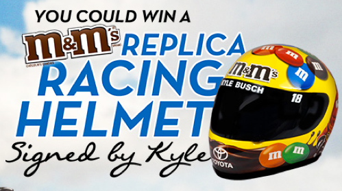 M&M’s: Autographed Nascar Racing Helmet Sweepstakes