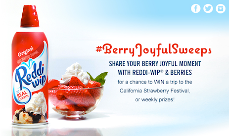 Reddi-Wip: Berry Joful Sweepstakes