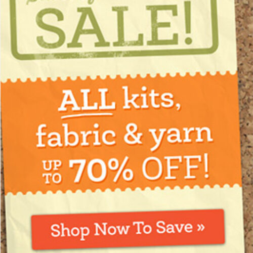 Craftsy: Kits, Fabrics & Yarn Up To 70% Off