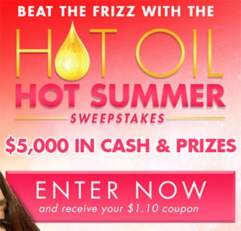 VO5 Hot Summer Sweepstakes advertisment