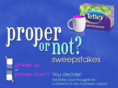 Tetley Tea Proper or Not Sweeps