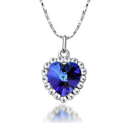 Blue Heart Ocean Pendant