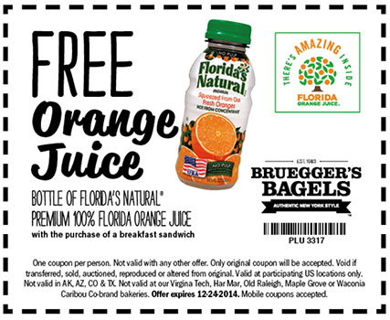 Breueggars Free Orange Juice