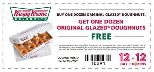 Krispy Kreme BOGO Dozen