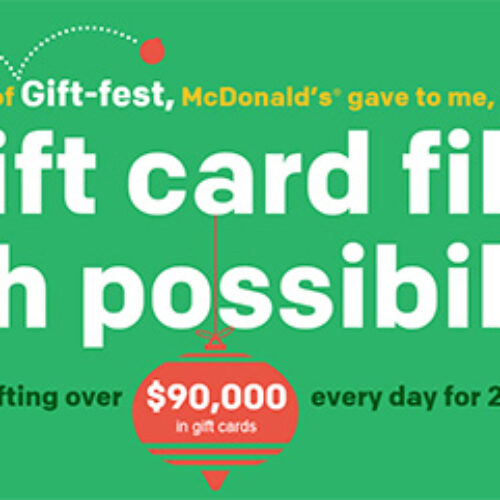 McDonalds: Win One Of $90,000 In Gift Cards Every Day