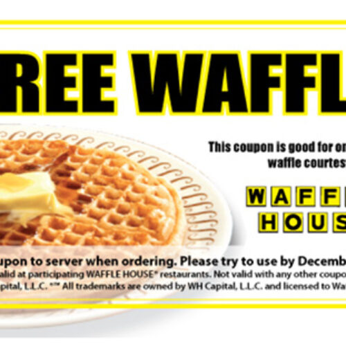 Waffle House: Free Waffle Until 12/19