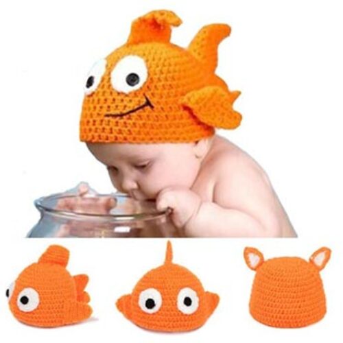 Baby Crochet Goldfish Cap Just $6.17 + Free Shipping