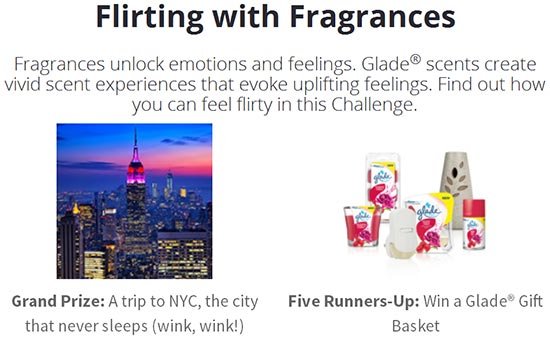Glade: Win A Trip To NYC Or A Glade Gift Basket