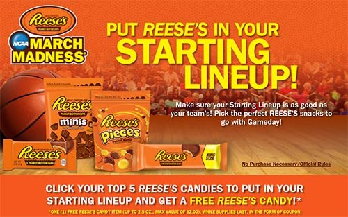 Free Reese’s Candy