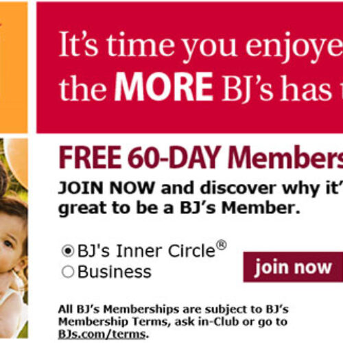 Free 60-Day BJ's Membership