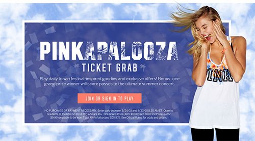 Victoria’s Secret: Win PINK Prizes