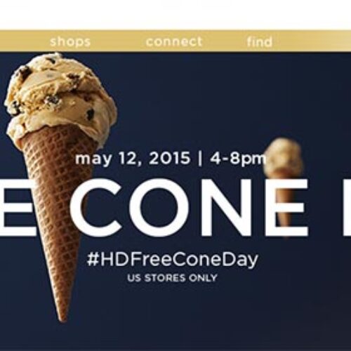Haagen-Dazs: Free Cone Day - May 12th