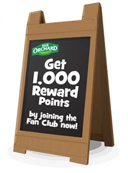 Free Old Orchard Products W/ Points