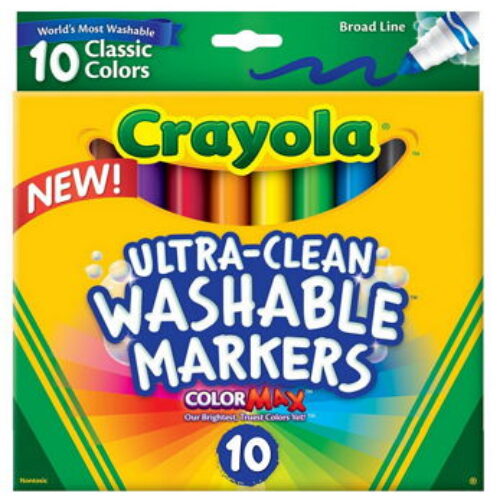 Crayola Washable Markers (10 Count) Just $3.49 (Reg $7.99)