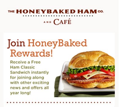 HoneyBaked Ham: Free Ham Classic Sandwich