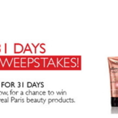 L'Oreal 31 Days of Beauty Sweepstakes