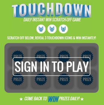 Kroger: Touchdown Instant Win Game