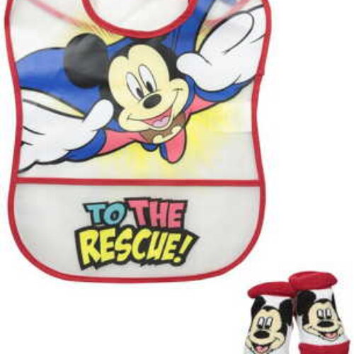 Mickey Mouse Bib and Bootie Set Only $2.82 (Reg $14.99)