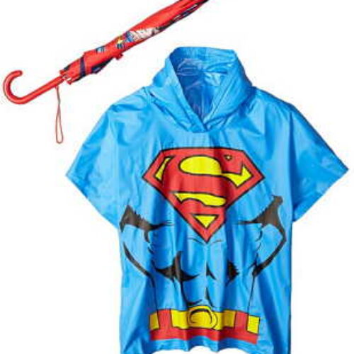 Berkshire Little Boy's Superman Poncho and Umbrella Set Just $7.61 + Free Shipping