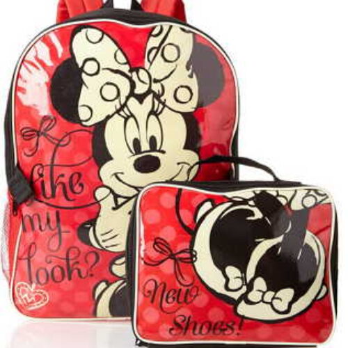Disney Little Girls' Minnie Backpack with Lunch Bag Only $7.73 + Free Shipping