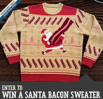 Win a Santa Bacon Sweater