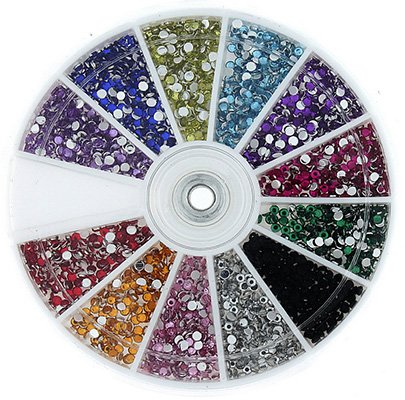 2400-piece nail art rhinestones