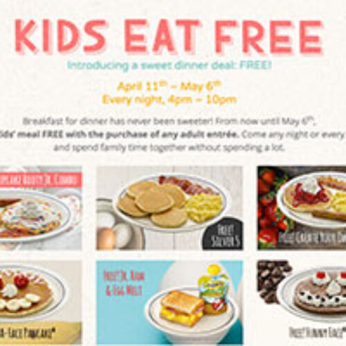 IHOP: Grandkid’s Eat Free w/ Adult Purchase