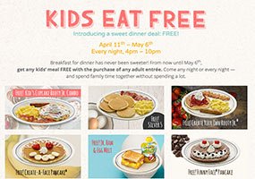 IHOP: Kid’s Eat Free w/ Adult Purchase