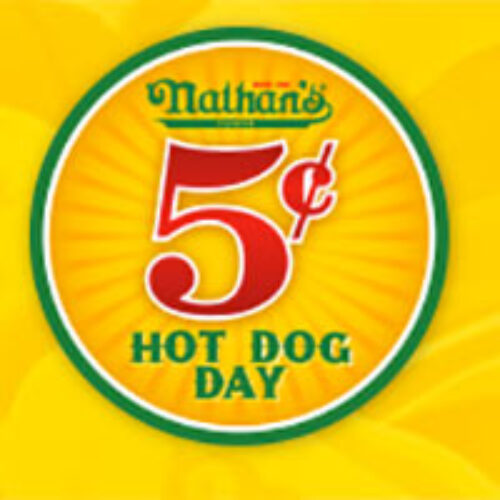 Nathan’s: 5 Cent Hot Dog Day