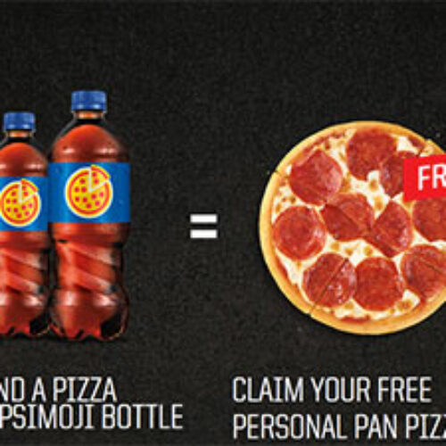 Pizza Hut: Free Pizza W/ PepsiMoji Bottle