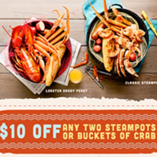 Joe’s Crab Shack 10 Off Two Steampots or Crab Buckets « Free 4 Seniors