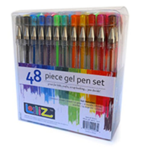 LolliZ Gel Pens 48 Gel Pen Tray Set Just $11.99 (Reg $29.99) + Prime