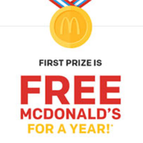 Win McDonald’s For a Year - Ends Today