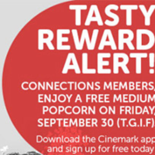 Cinemark: Free Popcorn - Sept. 30th