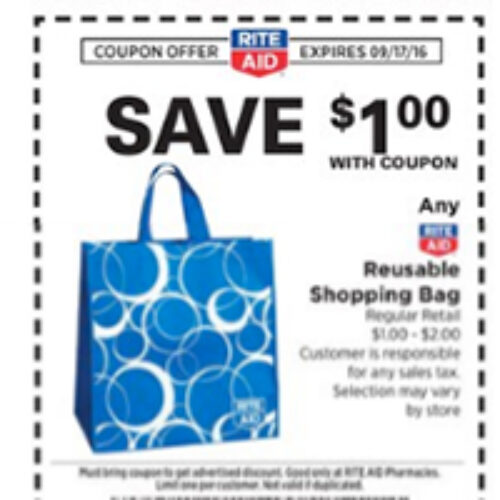 Rite Aid: Free Reusable Shopping Bag W/ Coupon