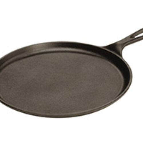 Lodge Cast-Iron Round Griddle, 10.5-inch Just $12.74 + Prime