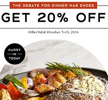 Macaroni Grill: 20% Off - Oct 7-13