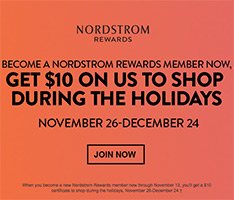 Nordstrom: New Rewards Members - Free $10 Gift Certificate