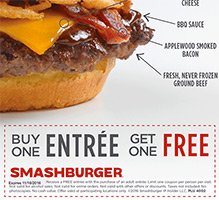 Smashburger: BOGO Free Entree