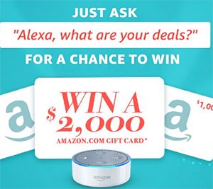 Win a $2,000 Amazon Gift Card