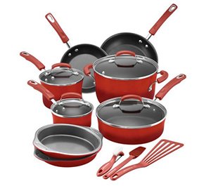 Rachael Ray 15-Piece Cookware Set Just $99.99 + Free Shipping