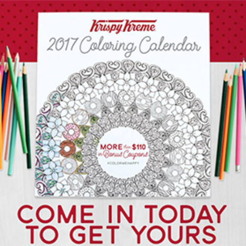 Krispy Kreme: 2017 Calendar W/ Coupons