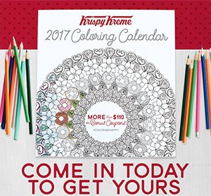 Krispy Kreme: 2017 Calendar W/ Coupons