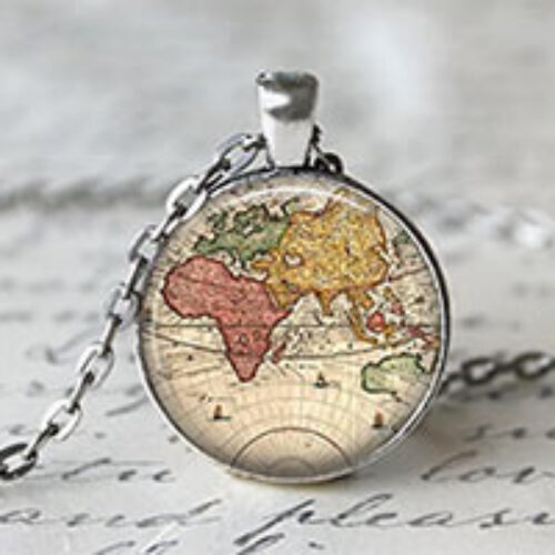 World Map Necklace Just $2.98 + Free Shipping