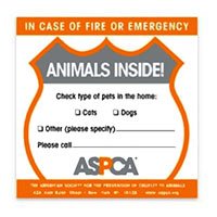 Free Animals Inside Window Sticker