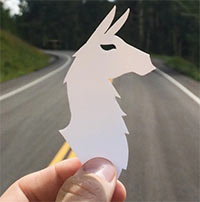 Free Cotopaxi Llama Sticker