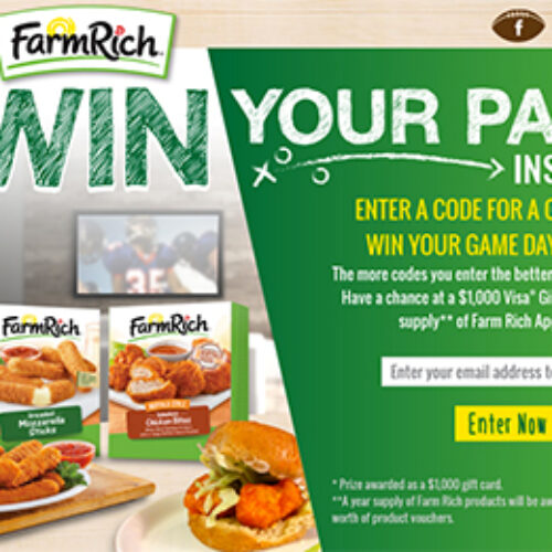 Farm Rich: Win a $1,000 Visa Gift Card