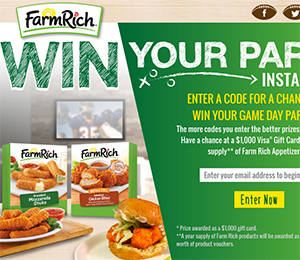 Farm Rich: Win a $1,000 Visa Gift Card