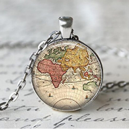 World Map Necklace Just $2.99 + Free Shipping