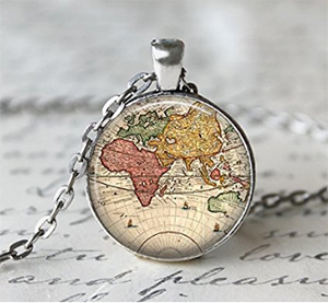 World Map Necklace Just $2.99 + Free Shipping
